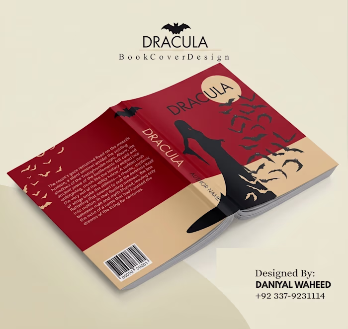 Dracula Book Cover Design 🦇
A