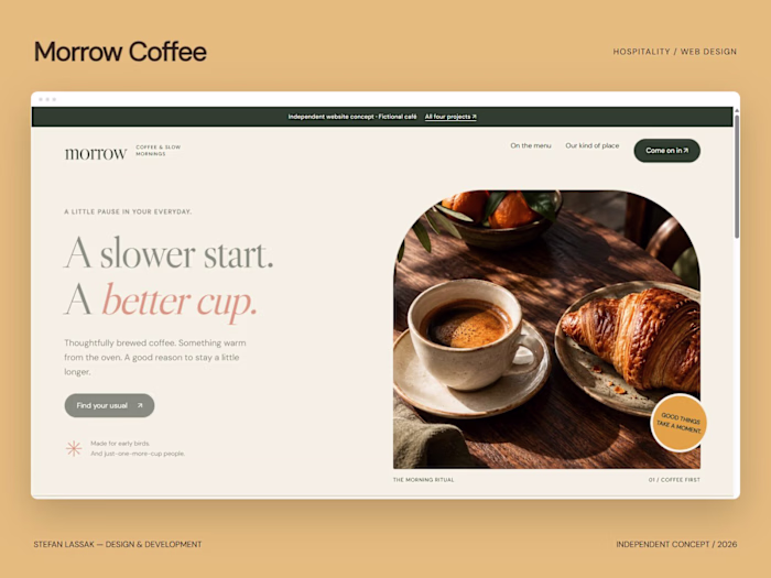 Morrow Coffee — Responsive Café Website