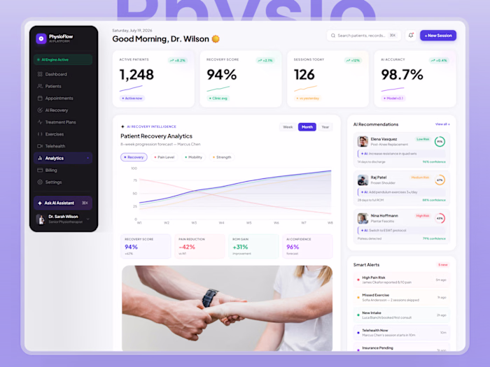 PhysioFlow is a modern AI-powered