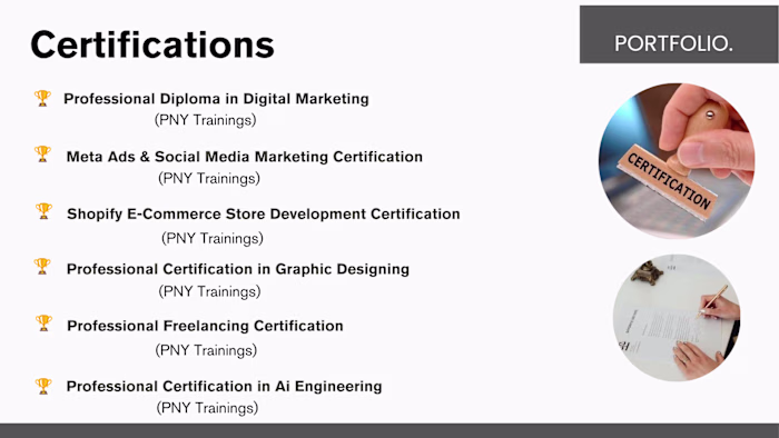 Digital Marketing certifications in SEO,