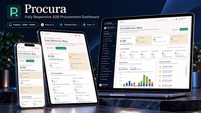 Procura — B2B Procurement & Supplier Portal (Concept Template)