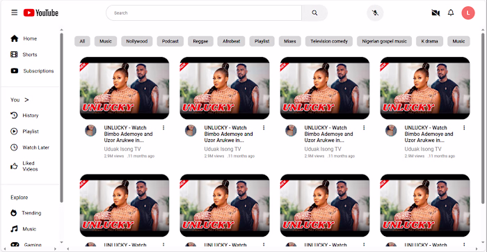 Youtube Dashboard