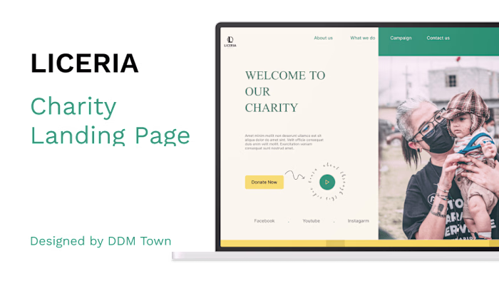 LICERIA - Charity Landing Page