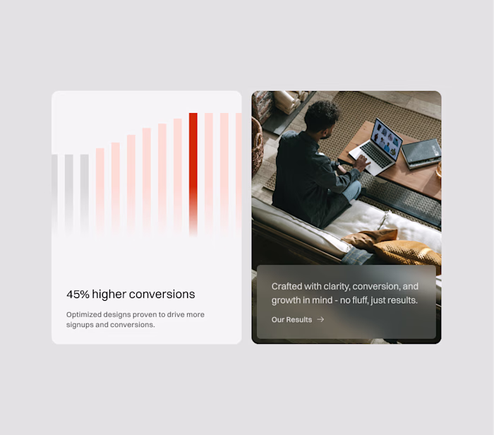 Card designs from a website design i am currently working on