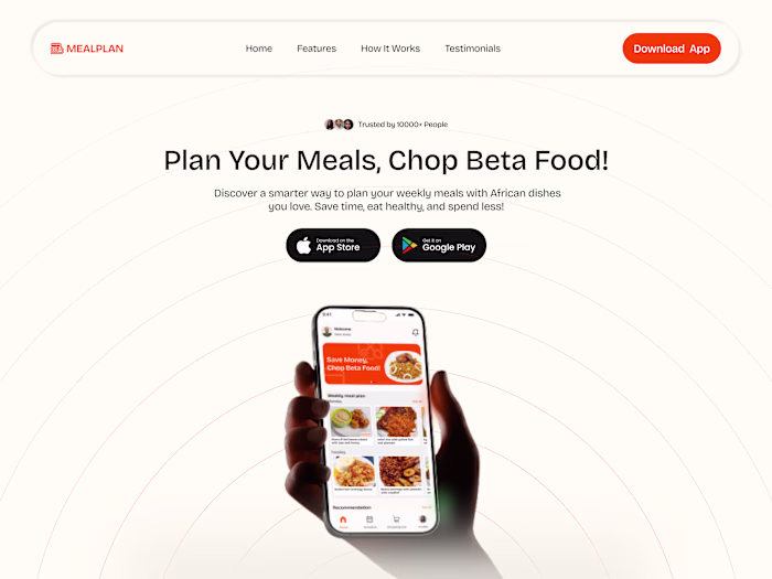 A Mealplan Framer Website
