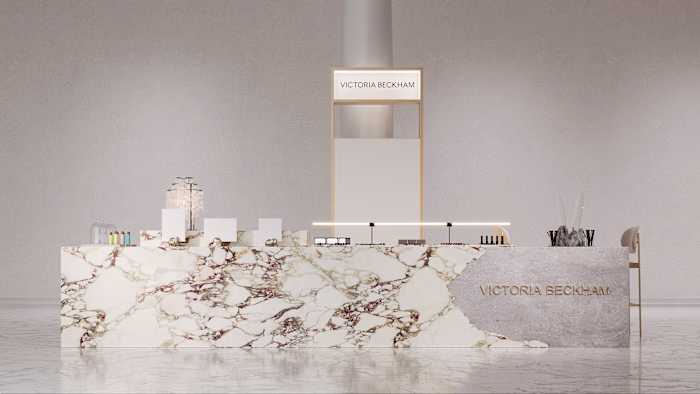 Victoria Beckham Beauty Retail Display | CGI