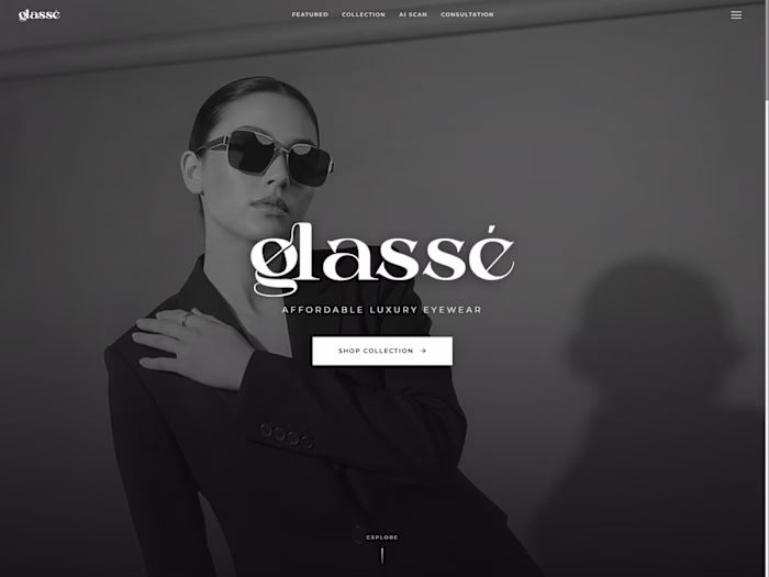 Glassé - AI-Powered Luxury Eyewear Platform