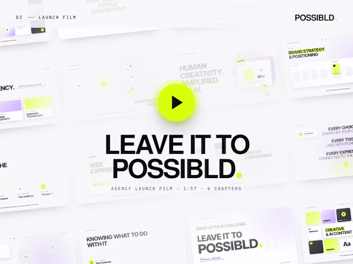 POSSIBLD. — Agency Launch Film