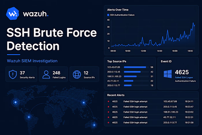 Wazuh Triage: SSH Bruteforce Lab