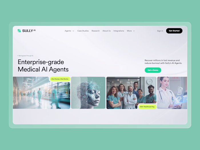 UI/UX Design for Enterprise-Grade Medical AI Agent Platform