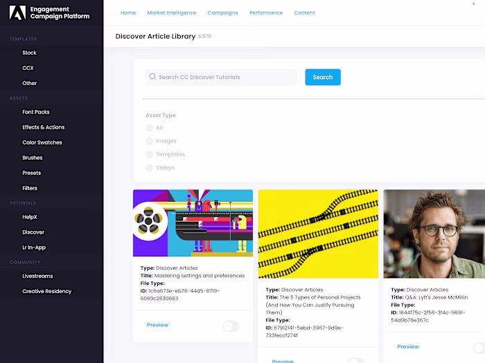 Ad Development and Tracking Platform for Adobe Inc.