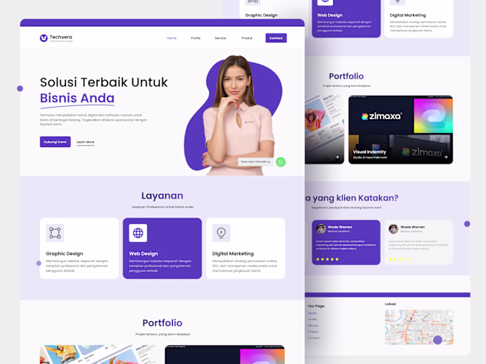 Techvera : Designer Company Profile Website