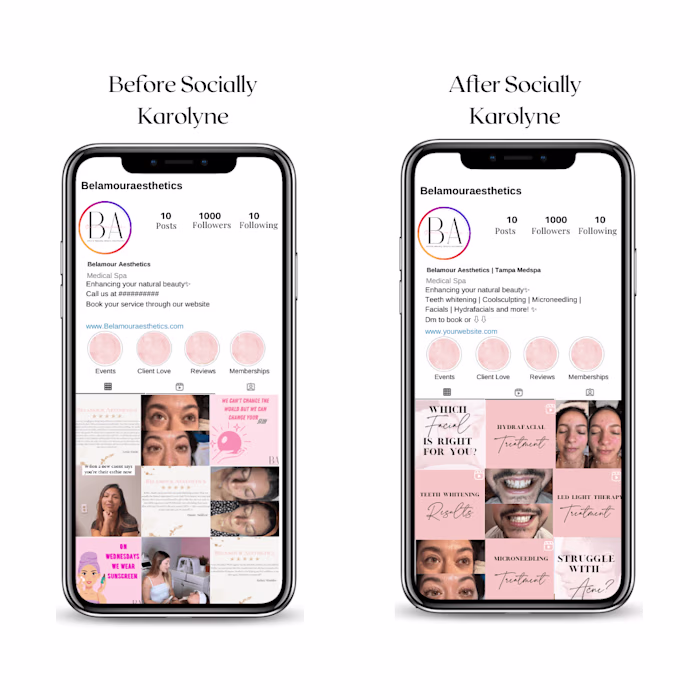 Transforming a Medspa's Feed