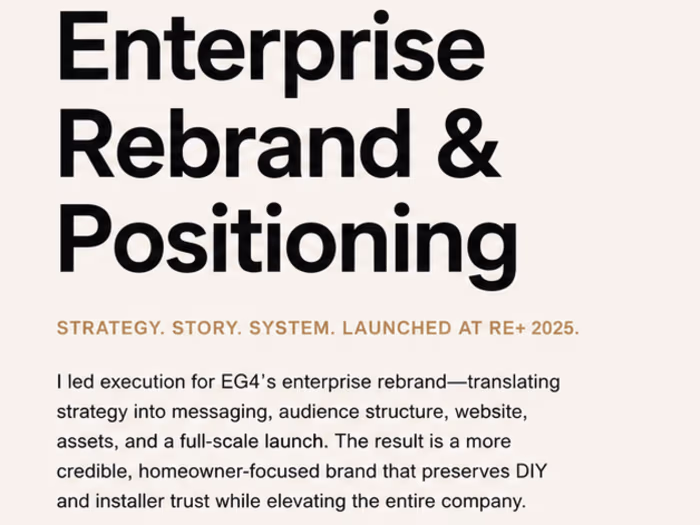 Enterprise Rebrand & Positioning