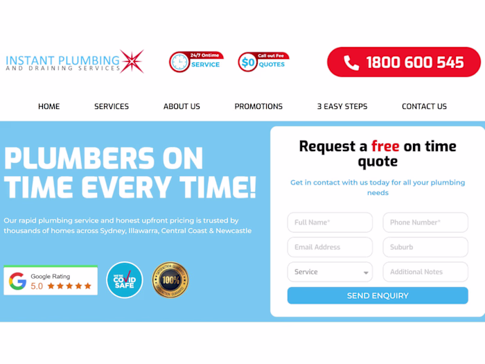 Plumbing Website Design