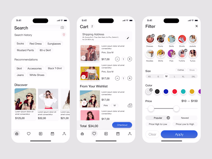 E-Commerce Mobile Shopping App Redesign
