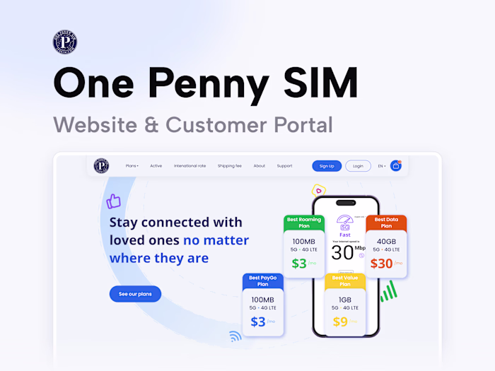 One Penny SIM | US prepaid mobile carrier