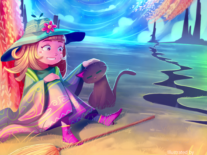 Children's Book Illustration of two