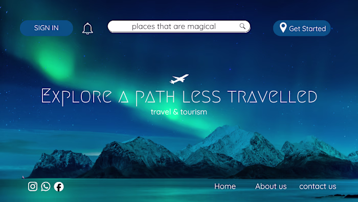 Travel & Tourism Landing Page