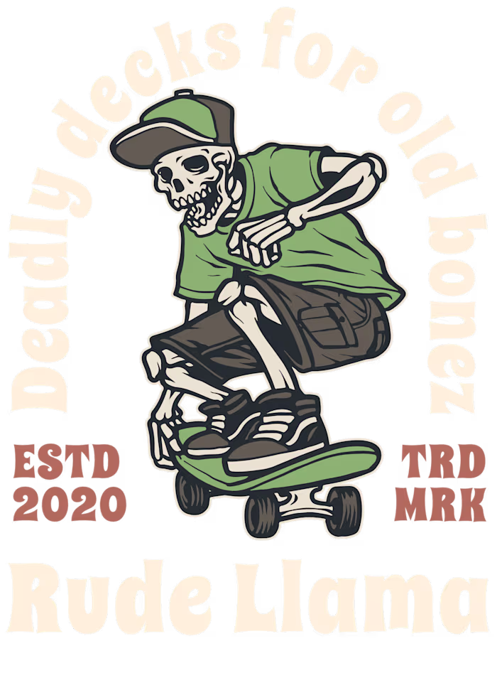 ‘Old BoneZ’ skateboard sticker
