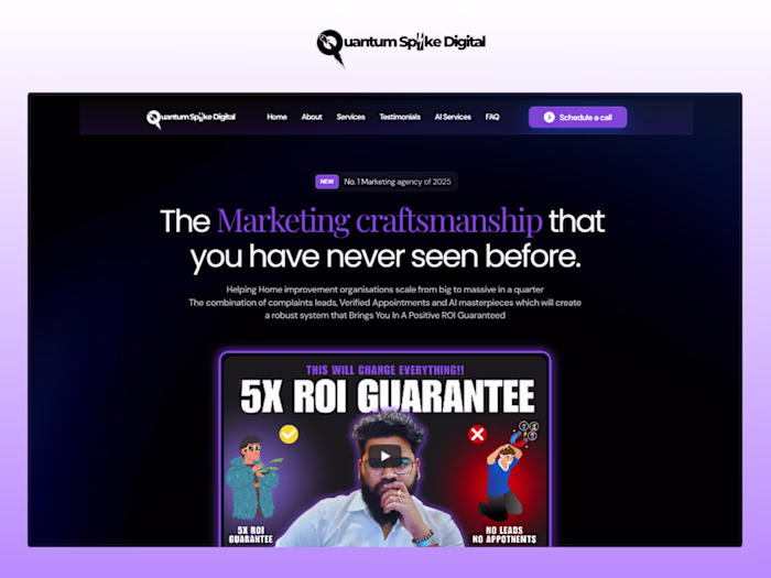 Quantum spike Digital - Framer website