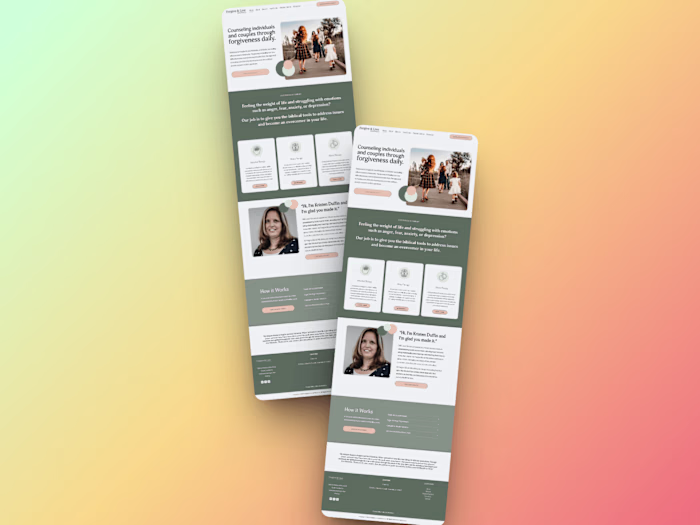 Squarespace Christian Counseling Website Redesign