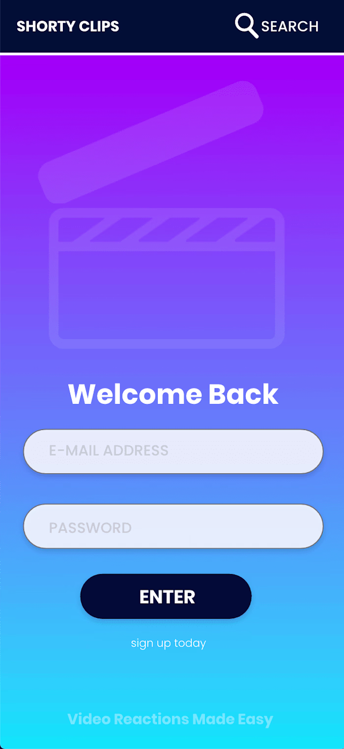Shorty Clips - Mock Gif Sharing App