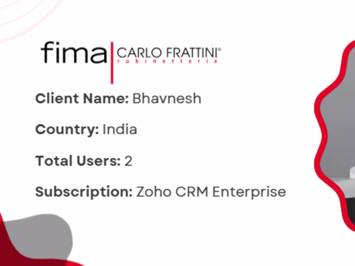 FIMA Zoho CRM Enterprise implementation