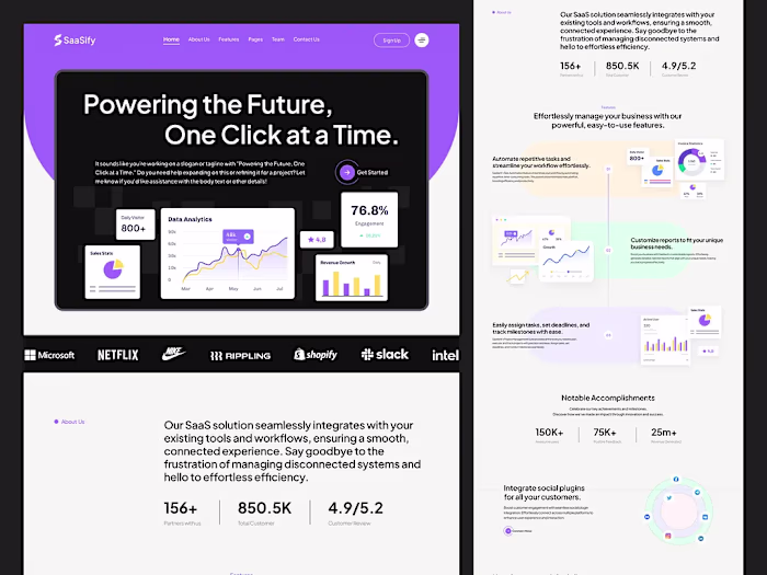 SaaS Website Design
Hello, 
Hope you're doing
