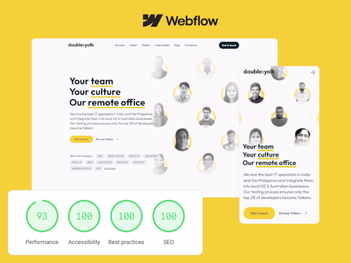 Double Yolk - Website redesign