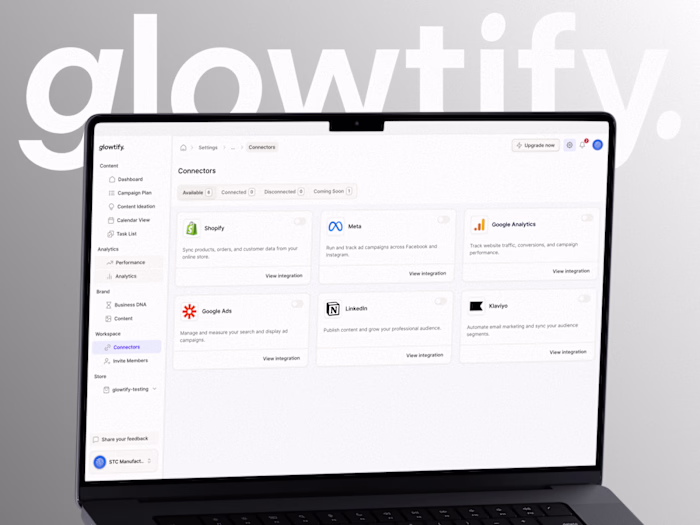 Glowlify AI Platform UX/UI Redesign