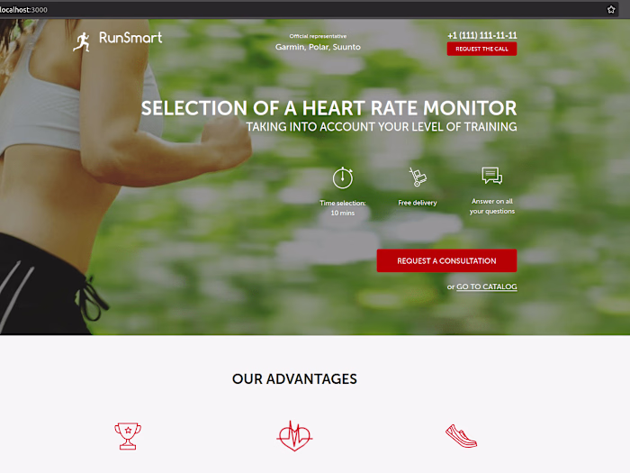 Sport Products Website