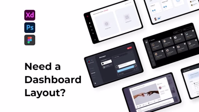 I will design your creative dashboard layout editable in xd and…