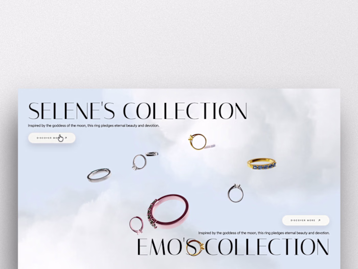 3D Jewelry Configurator — Interactive Ring Collections