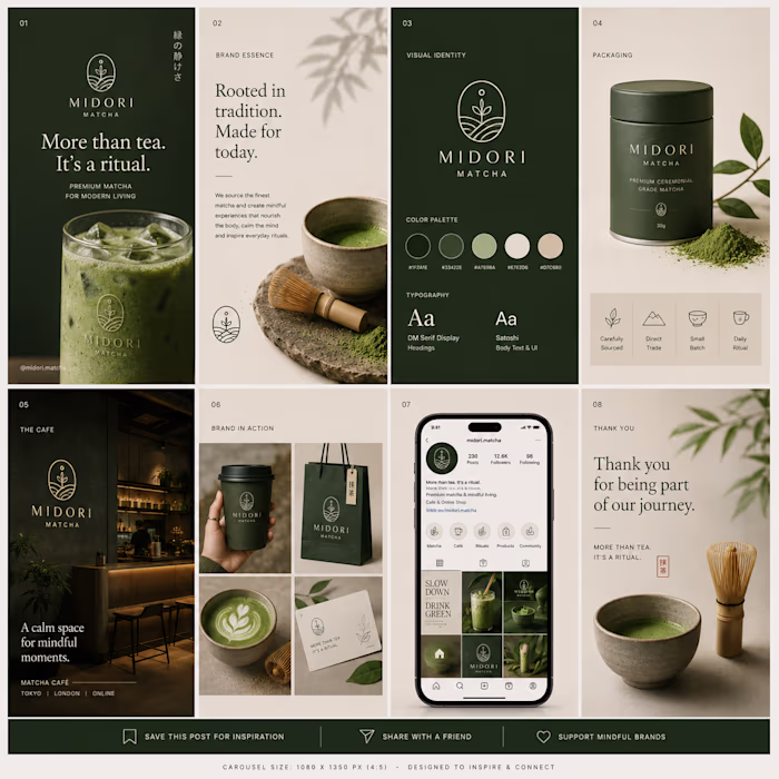 Matcha Shop Branding