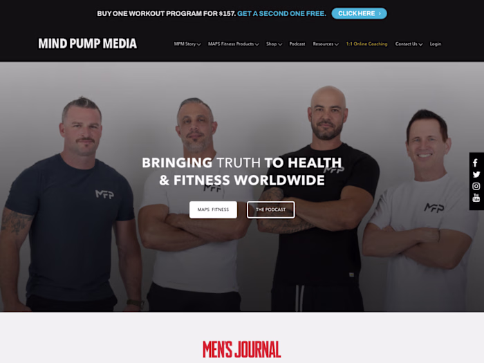 Development of Mind Pump Media's Kajabi Digital Experience