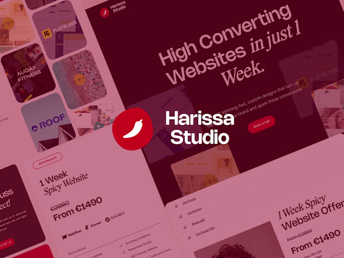 Harissa Studio - Agency Webflow Redesign