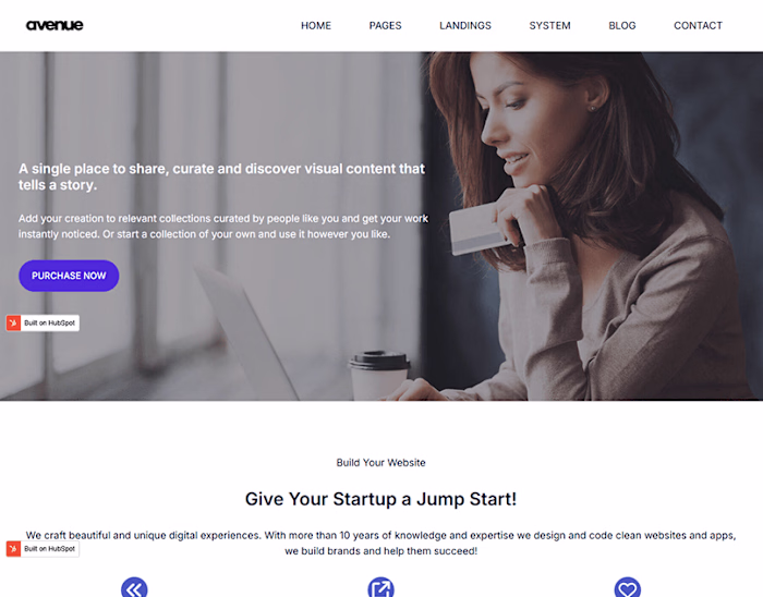 HUBSPOT WEBSITE