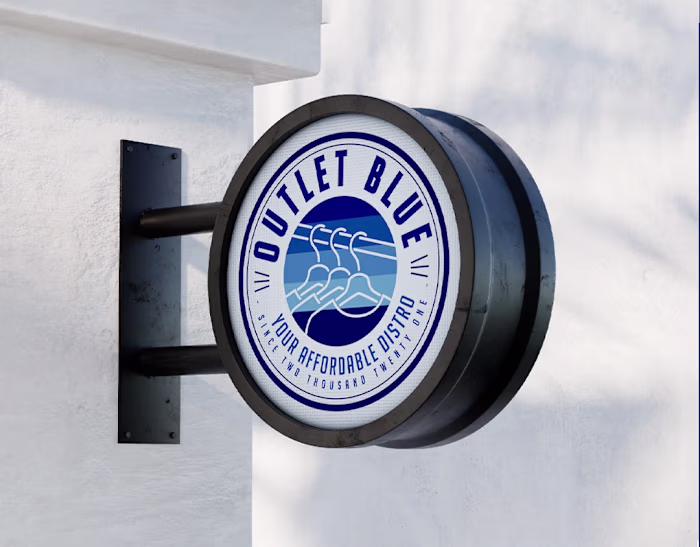 LOGO DESIGN | OUTLET BLUE | LOGOFOLIO