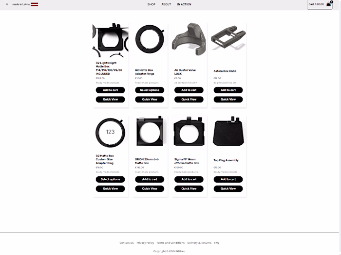 nd9.eu E-commerce Platform Enhancement 