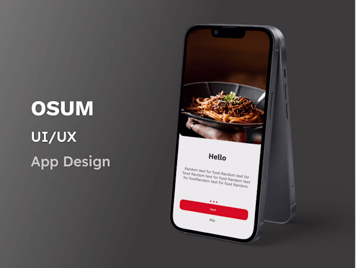 Osum Food Application Design