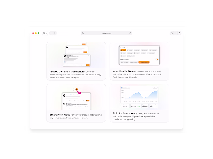 Yapyap: AI SaaS Landing Page Design