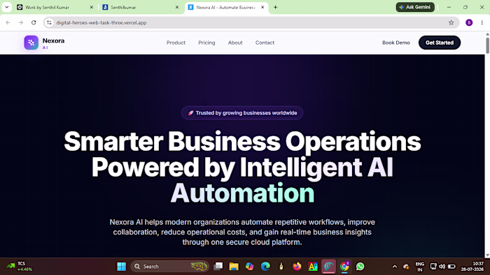Developed a modern AI-powered web