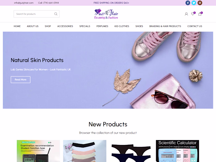 Beauty & Fashion Website Design