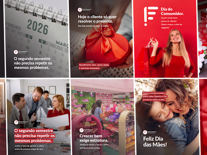 Social Media Design — Fortes Innovaro (B2B SaaS/ERP)