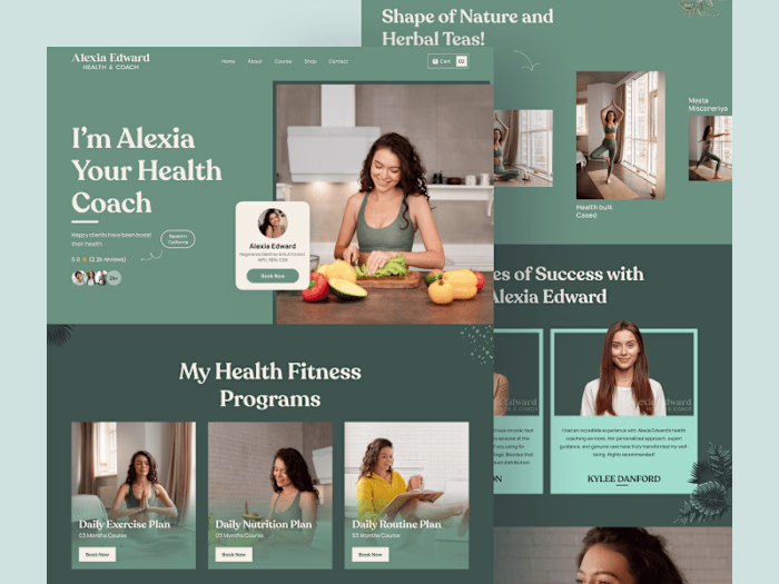 Personal Health Coach Landing Page