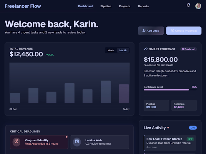 Built Freelancer Flow using Google