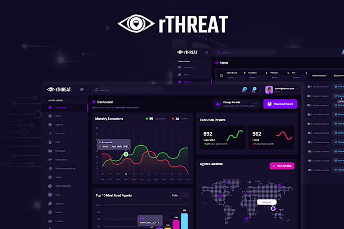 Dashboard Design for Virus Protection Overview