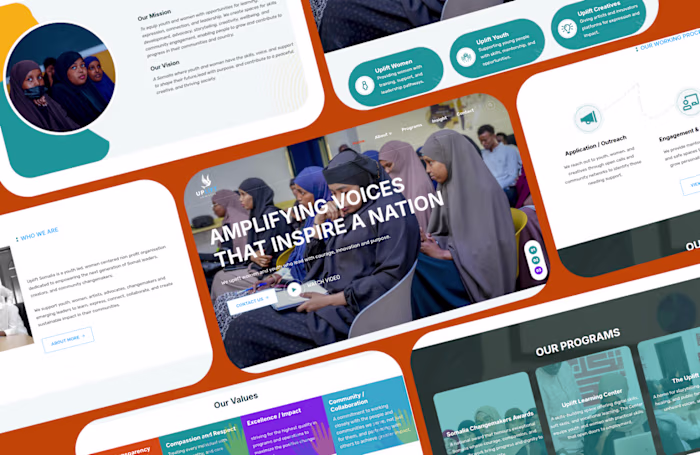 Uplift Somalia Nonprofit Website