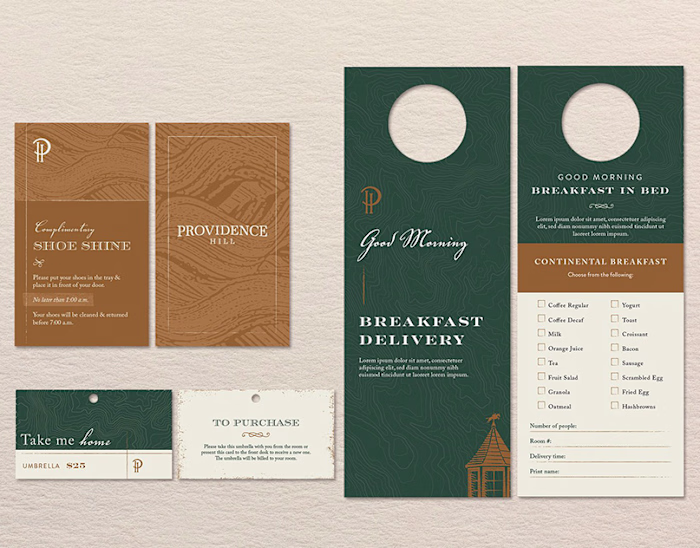 Providence Hill Branding Collateral Mock-ups